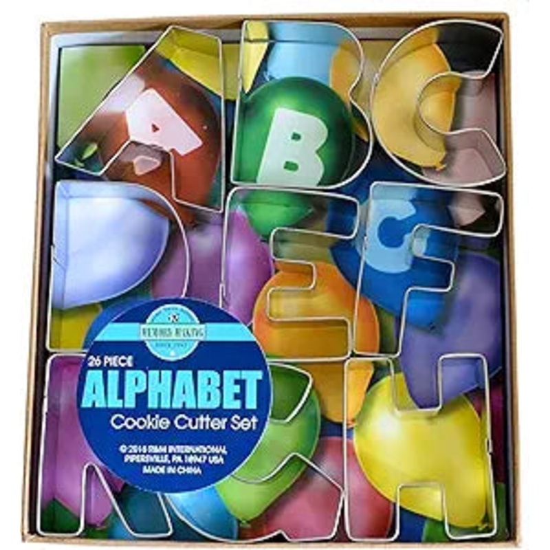 R & M Alphabet Cookie Cutter Set