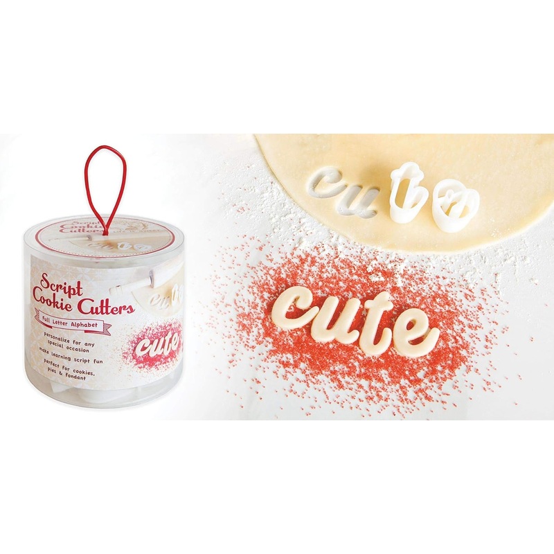 Talisman Script Cookie Cutters, Full Alphabet
