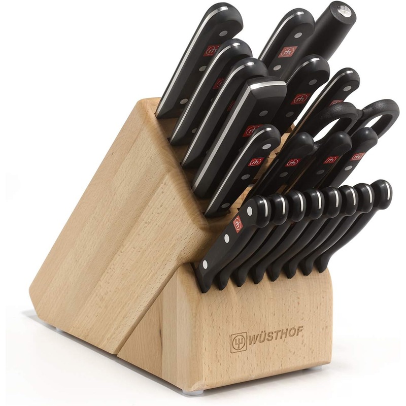 Wusthof Gourmet 23pc Knife Block Set, 22-Slot Natural