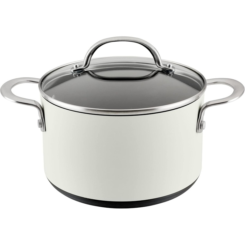 Anolon Achieve Hard Anodized Nonstick Saucepot with Lid, 4 Quart