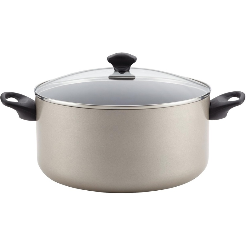 Farberware Covered Stock Pot 10.5 Qt. Nonstick, Champagne