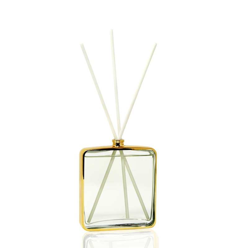 Vivience Gold Framed Square Diffuser, Lily of the Valley Scent