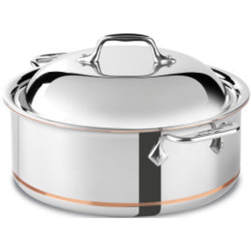 All-Clad, 650618 SS, 6 Qt. Round Roaster w/ Lid, with Copper Center