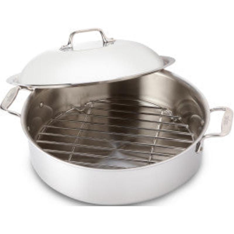 All-Clad, Stainless Steel, 6 Qt. French Braiser w/ Rack & Domed Lid