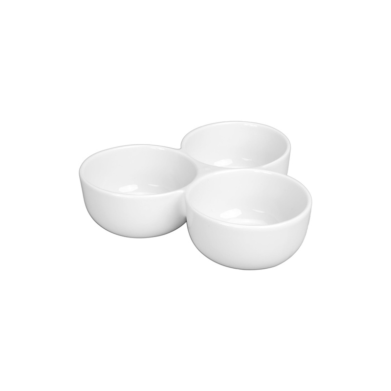 BIA 3 Section Joined Dip Bowls