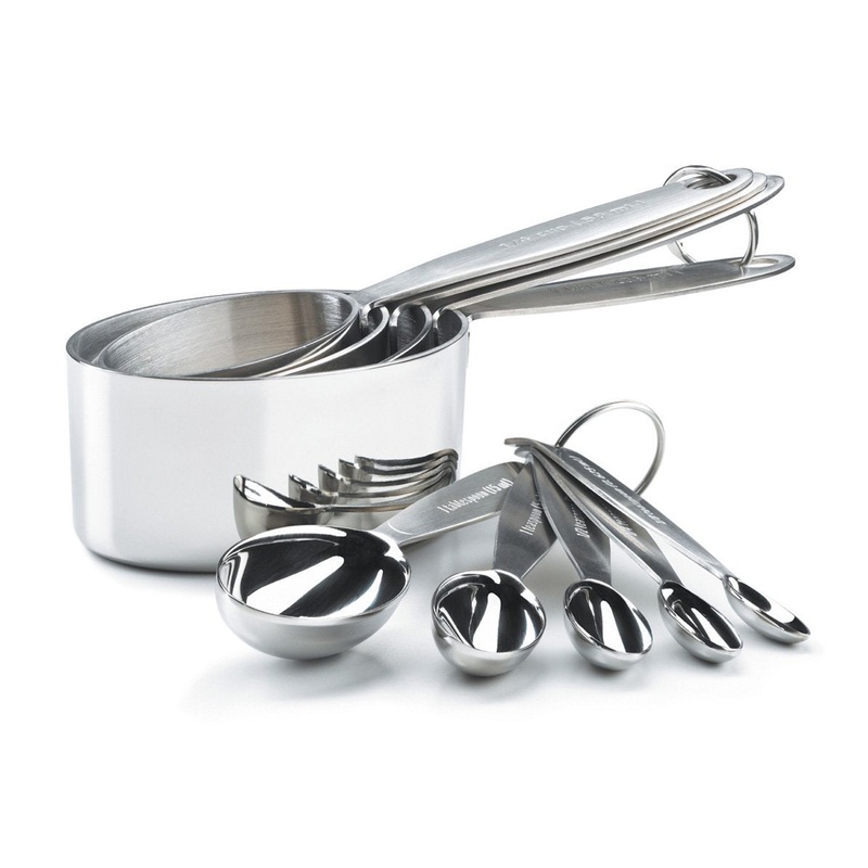 Cuisipro Stainless Steel Measure Cup and Spoon Set