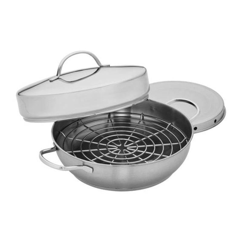 Demeyere Resto 4 Piece Stainless Steel Stovetop Smoker Set