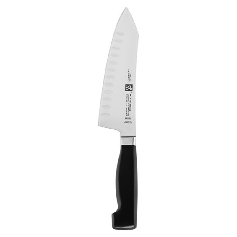 Zwilling Four Star Hollow 7"  Inch Rocking Santoku Knife