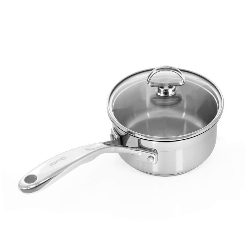Chantal Induction 21 Steel Saucepan w/ Glass Lid