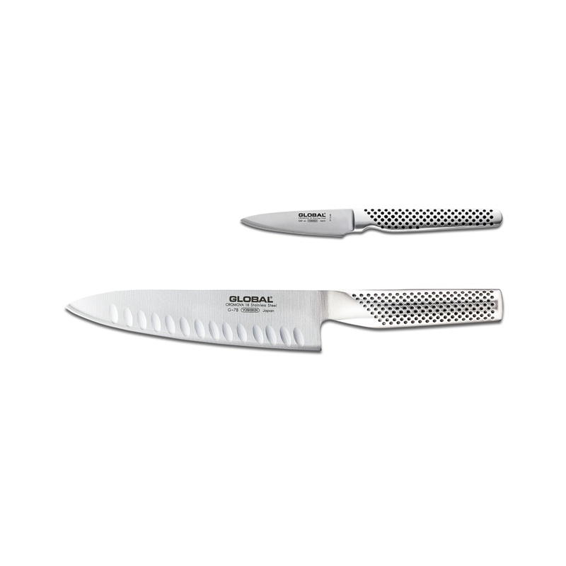 Global Classic 2 Piece Cook's and Paring Knife Set, G-7846