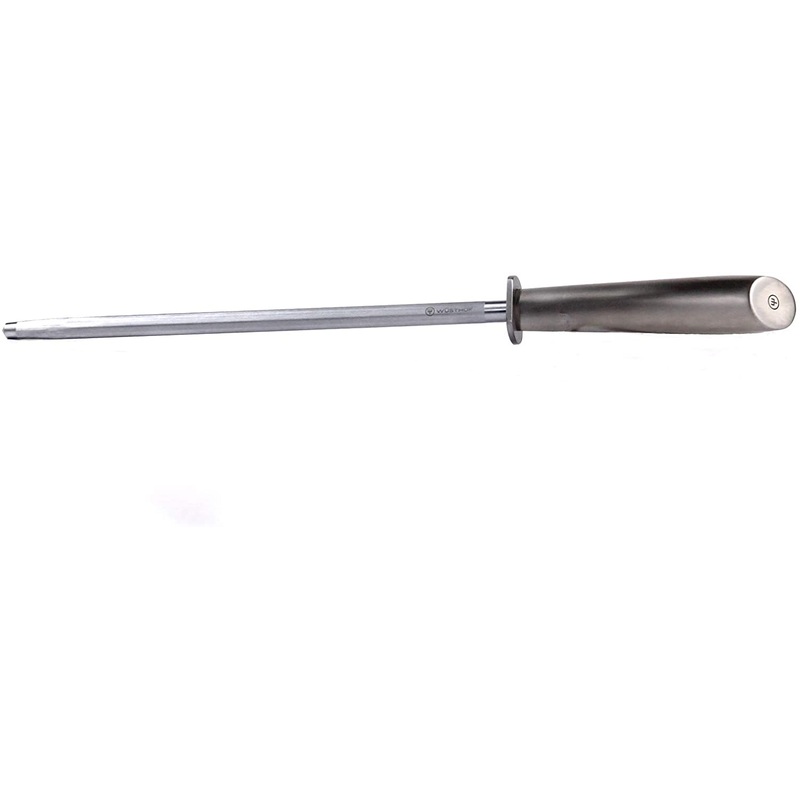 Wusthof 9 Inch  Honing Steel, Brushed Stainless, Blister