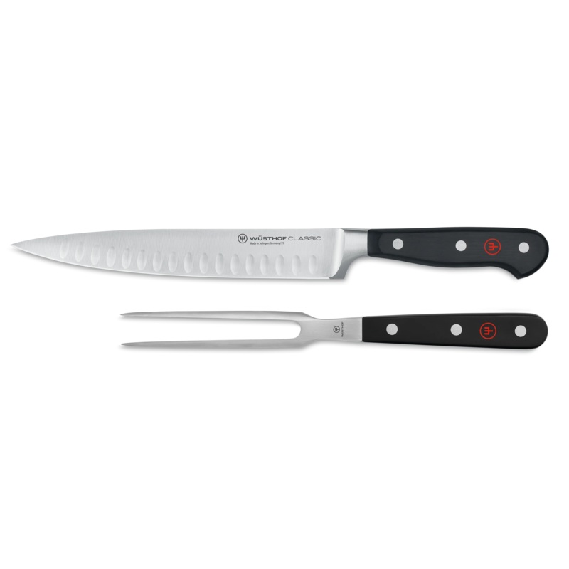 WUSTHOF Classic 2-Piece Hollow Edge Carving Set