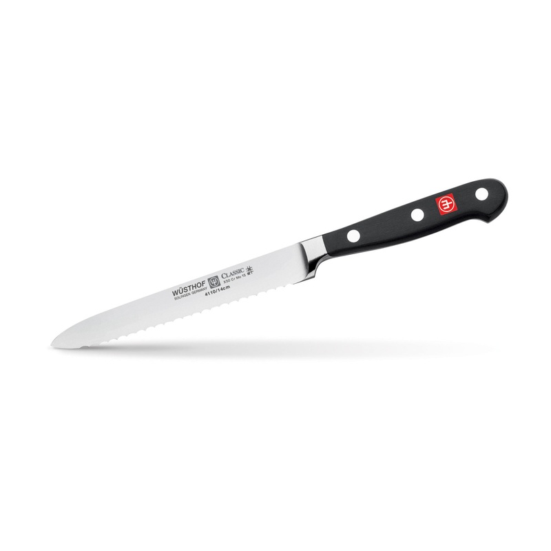 WUSTHOF Classic 5 Inch Serrated Utility Knife