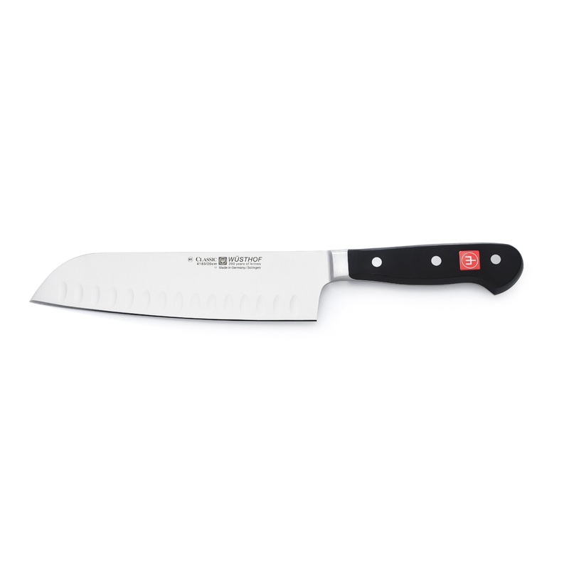 Wusthof Classic 8 Inch Santoku, Hollow Edge