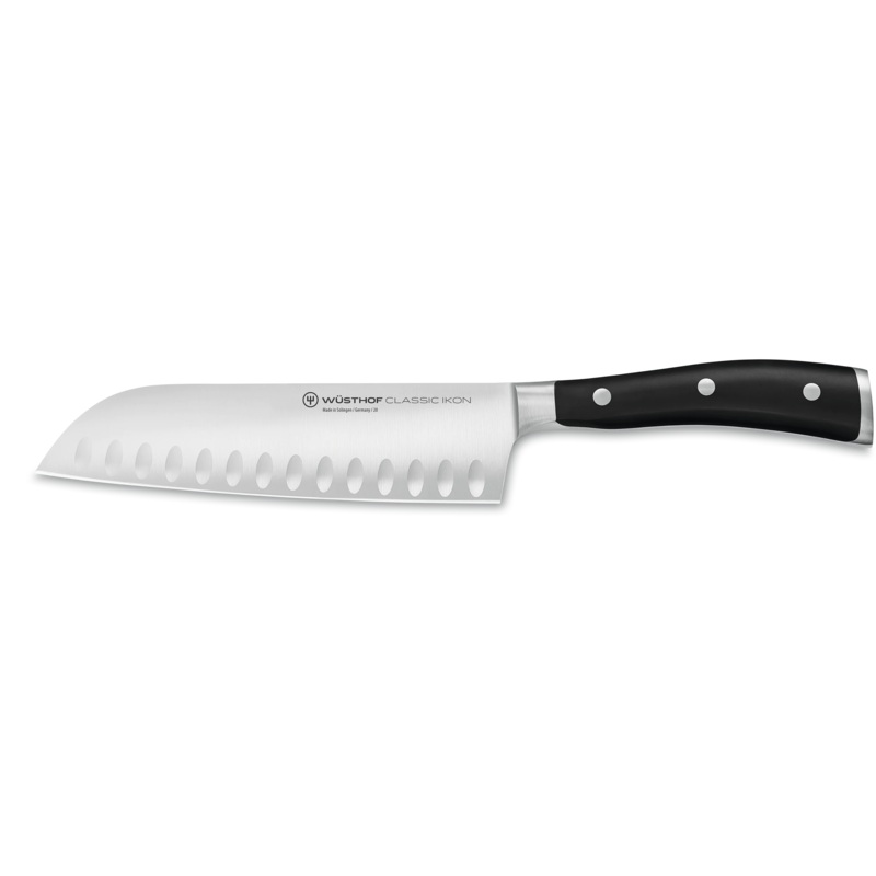 WUSTHOF Classic Ikon 7 Inch Santoku, Hollow Edge