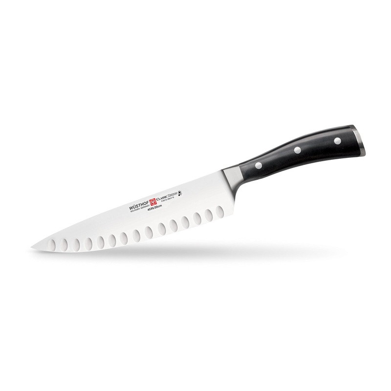 Wusthof Classic Ikon 8 Inch Cooks Knife, Hollow Edge