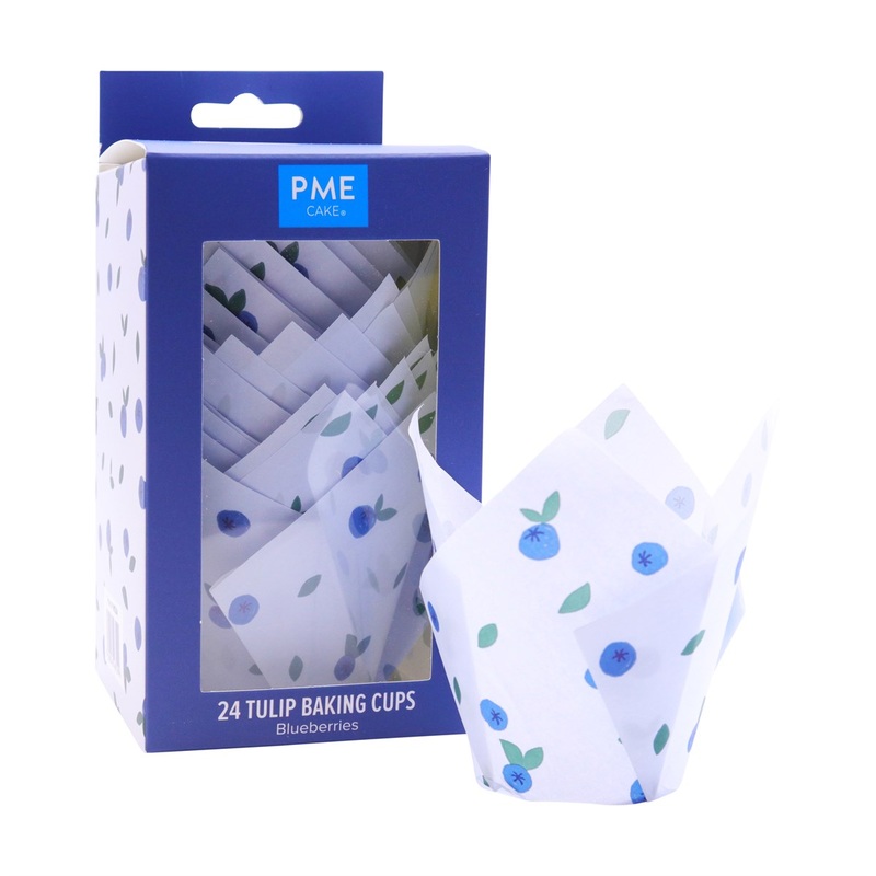 Tulip Muffin Cases, Blueberries | Pack of 24
