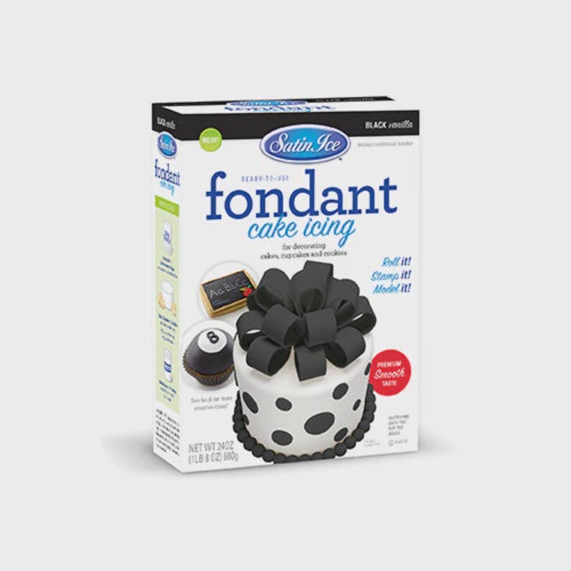 Black Vanilla Fondant | 24oz. Box