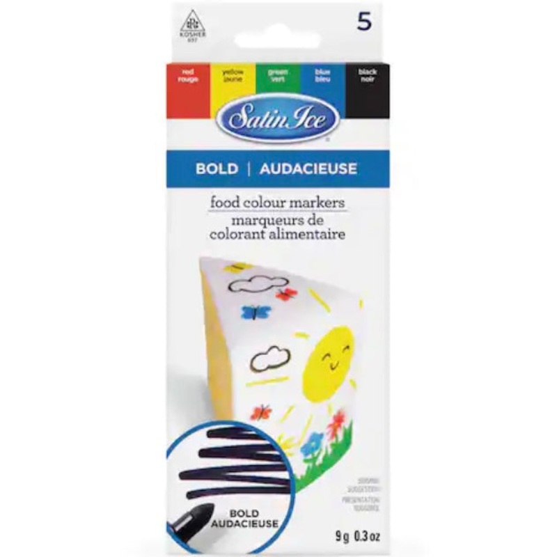 Food Color Markers | Primary Bold Tip