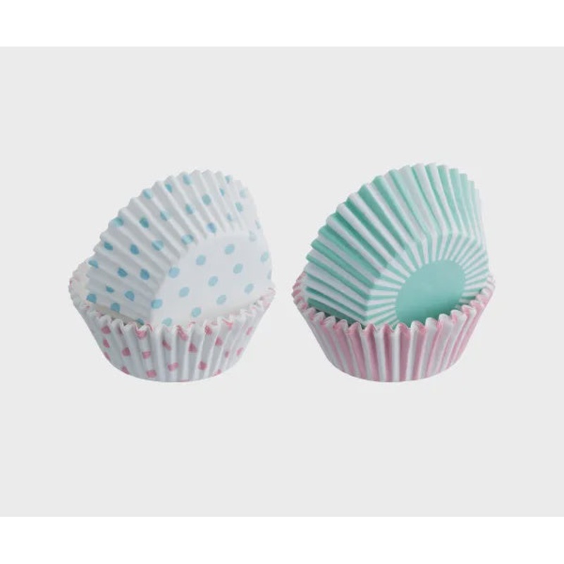 Mixed Pastel Cupcake Liners, Pack of 100
