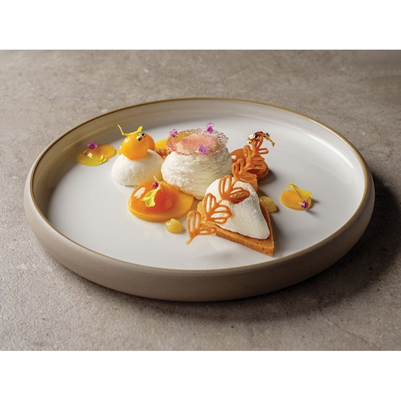 Natural Flat Dinner Plate, 10.5"