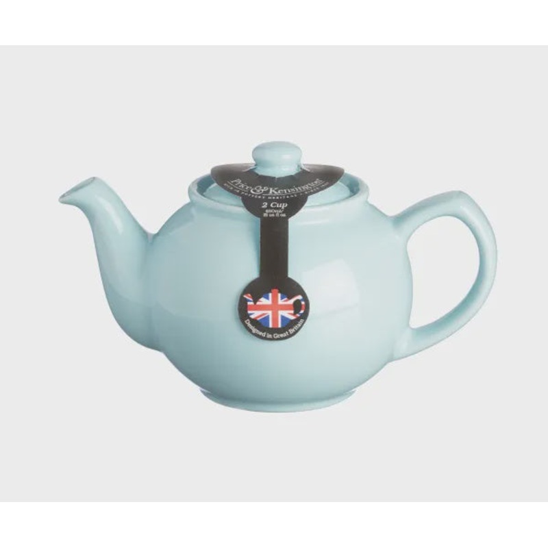 Pastel Blue Teapot, 2 Cups