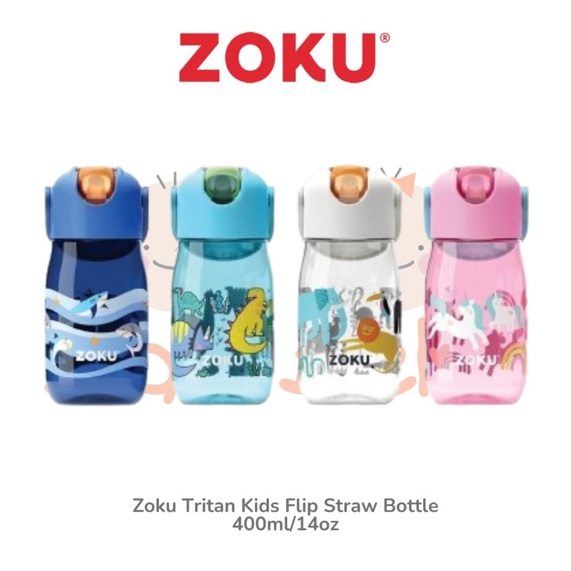 Kids Flip Straw Bottle, 14oz