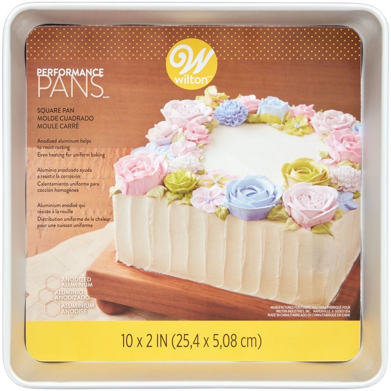 Aluminum Bakeware Square Cake Pan 10x2 Inch