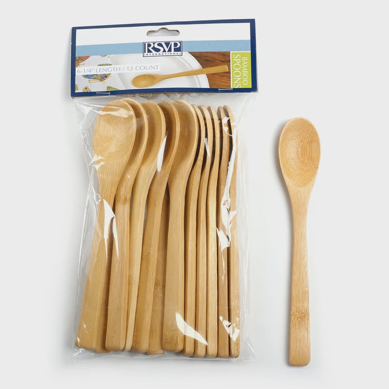 Bamboo Spoon Set, 12pcs