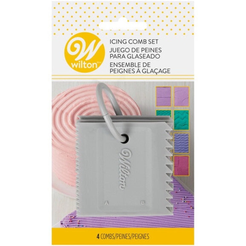 Small Icing Combs Set, 4-Piece