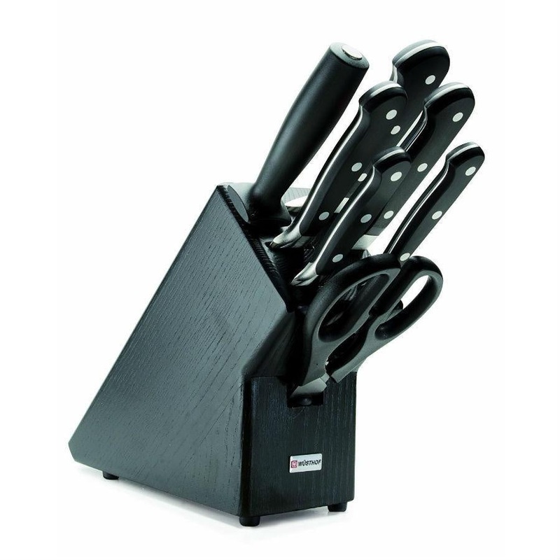 Wusthof Classic 8-Piece Knife Block Set | Ash Black