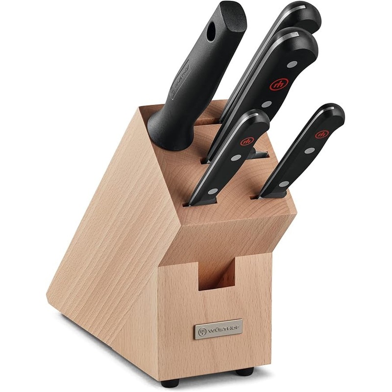 Wusthof Gourmet 6-piece Knife Block Set | Beech