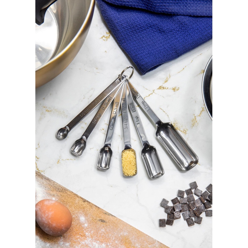 Stainless Steel 6 Piece Measuring Spoon Set