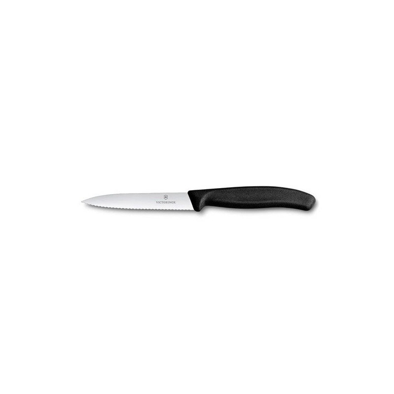 Black Serrated Swiss Classic Paring Knife