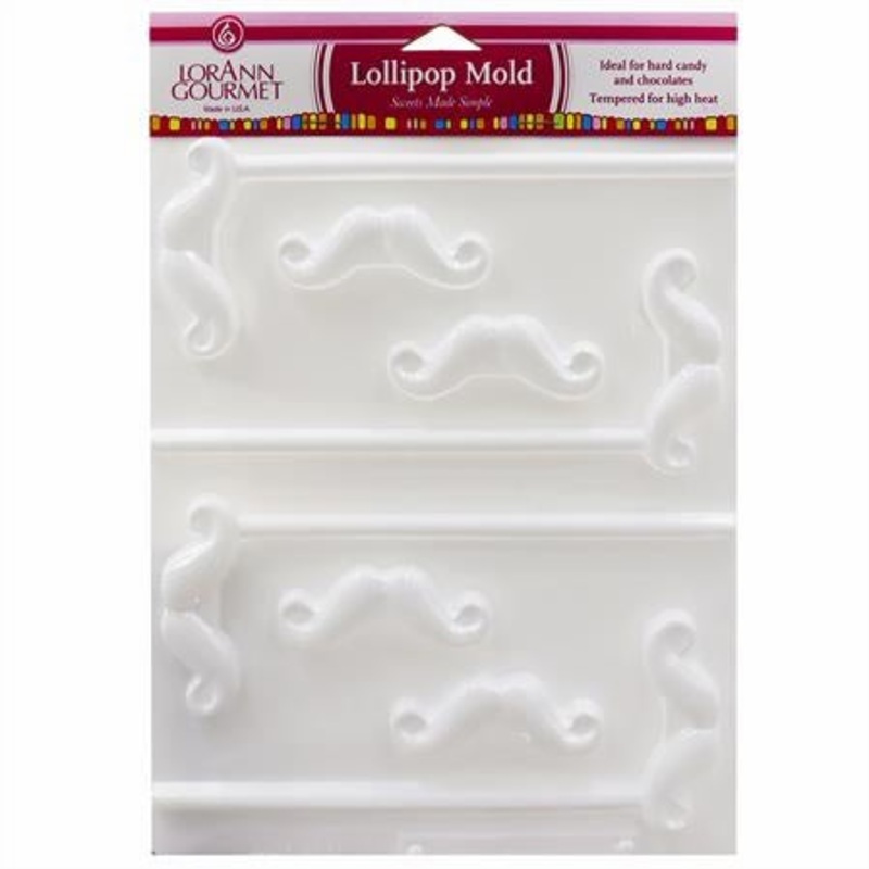 Mustache Lollipop Sheet Mold
