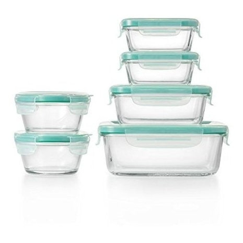 OXO Good Grips 12 Piece Smart Seal Glass Container Set