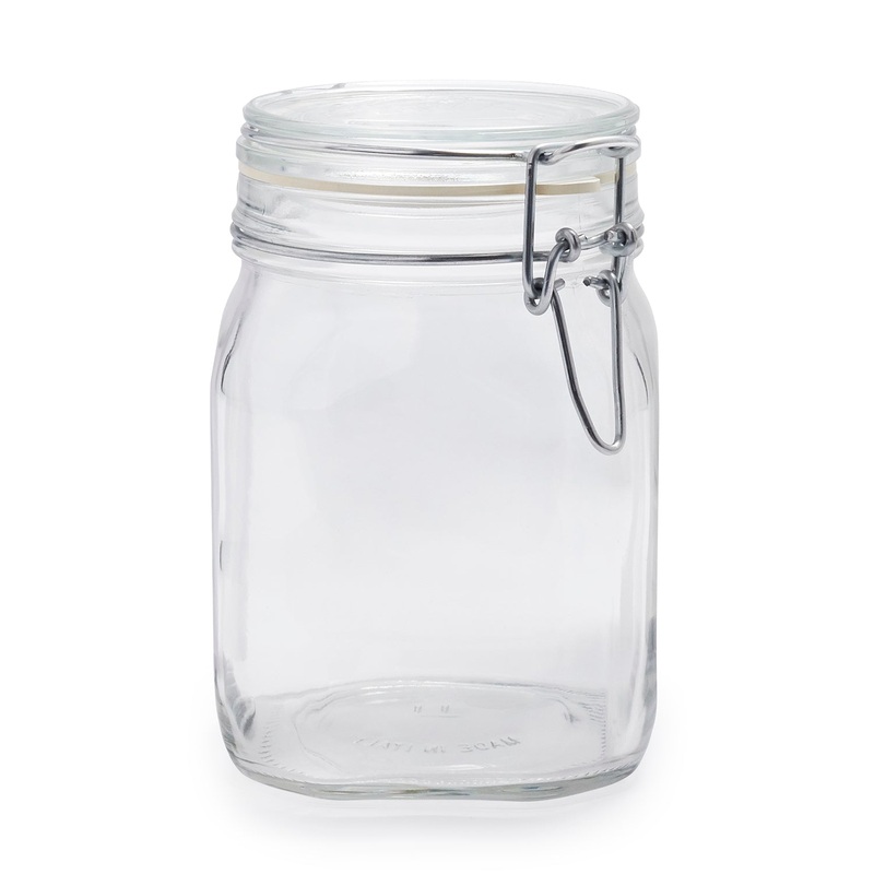 Bormioli 1 Litre with White Lid