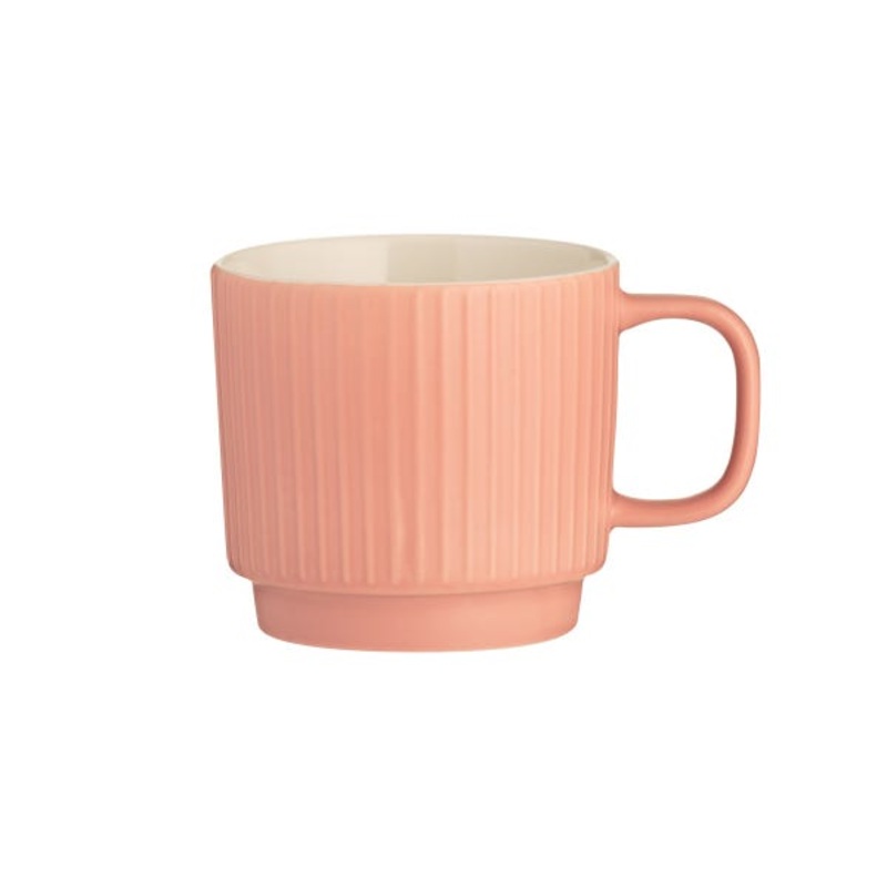 Embossed Line Coral Mug