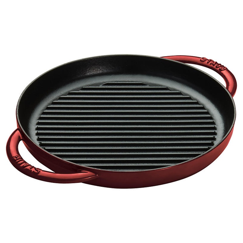 Staub Round Griddle 10" | Grenadine