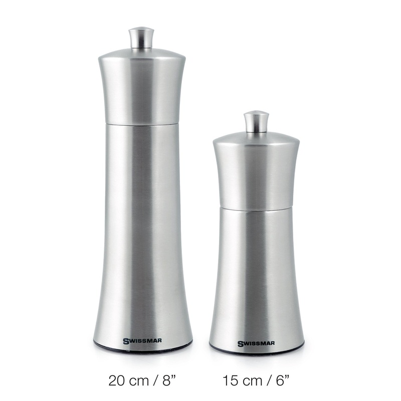 Torre 6" Stainless Steel Salt or Pepper Mill