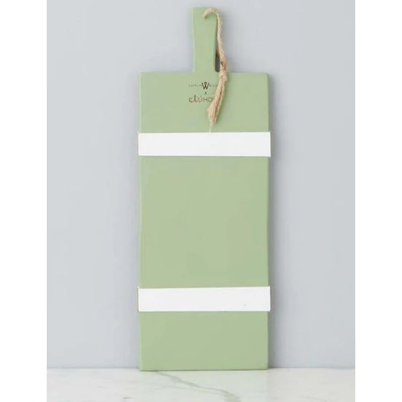 Caitlin Wilson Laurel Green Rectangle Mod Charcuterie Board, Small