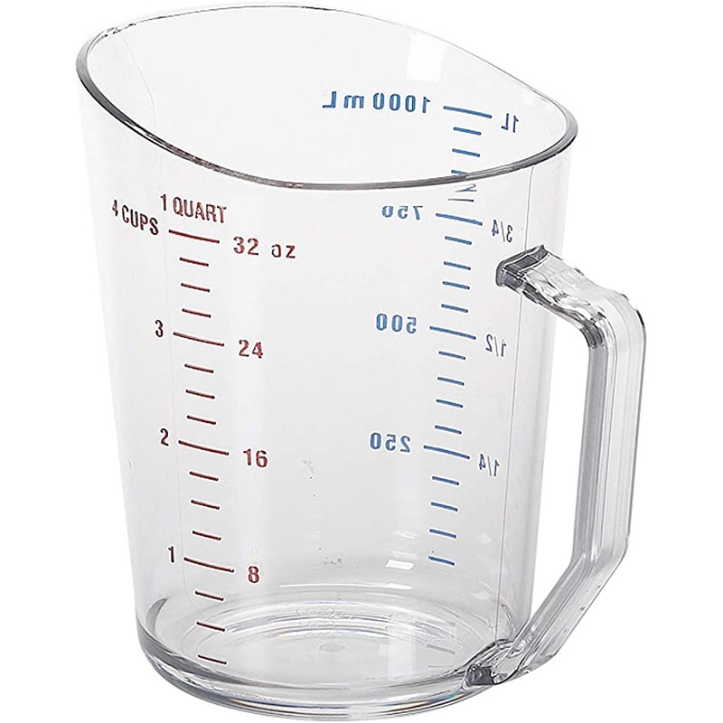 Camwear 1 Qt. Clear Polycarbonate Measuring Cup