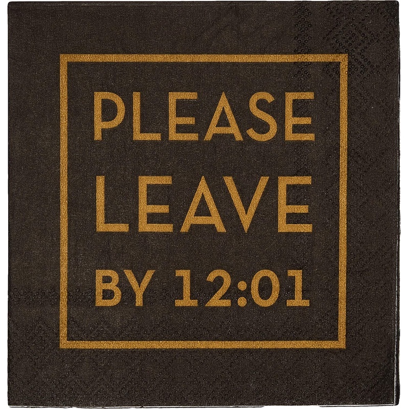 Cocktail Napkins | Leave by 12:01