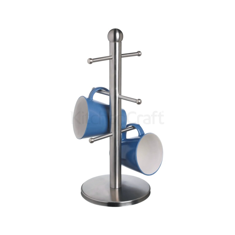 MasterClass Deluxe Stainless Steel Six Hook Mug Tree