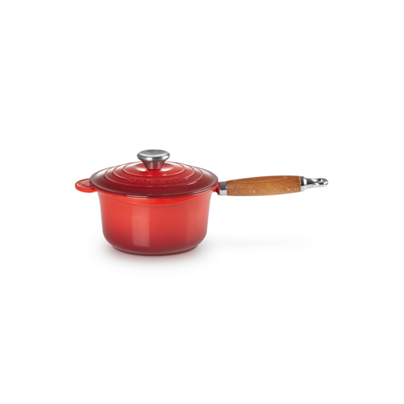 Saucepan with Wood Handle | Cherry