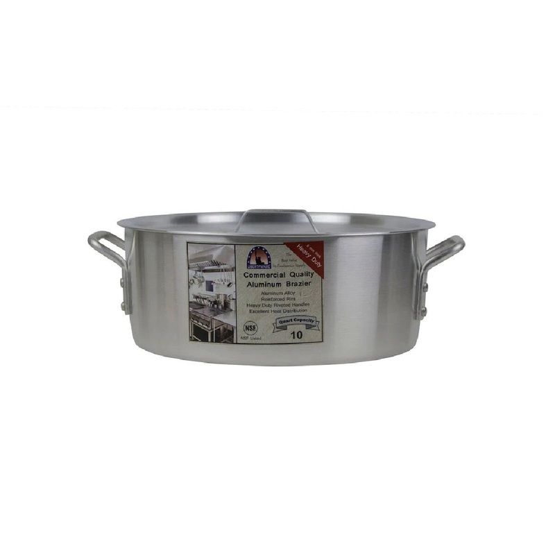10 Qt Brazier W/ Cover Aluminum