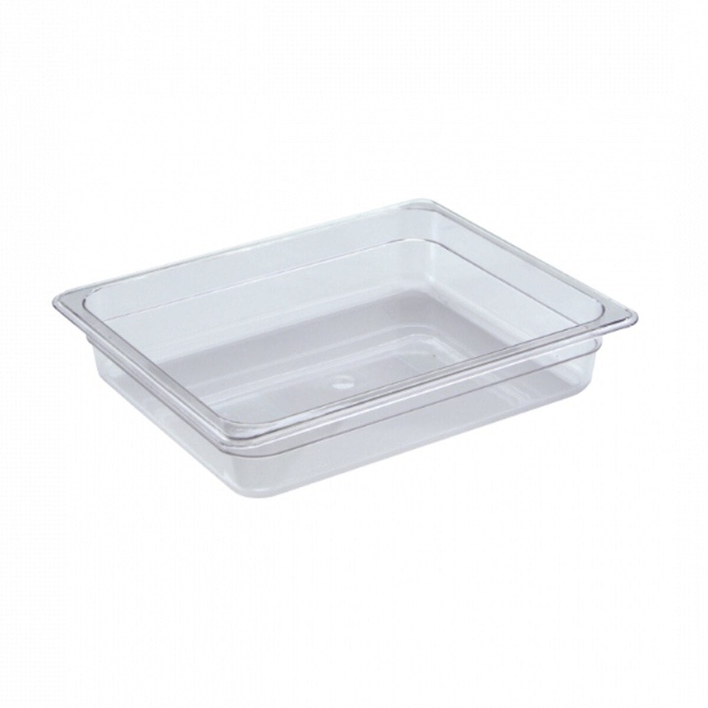Half Size Polycarbonate 2.5" Deep Food Pan - Clear