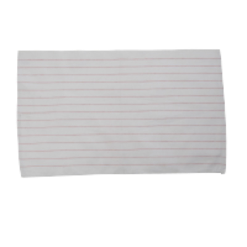 Pink Striped Lintless Towel - 15" x 26"