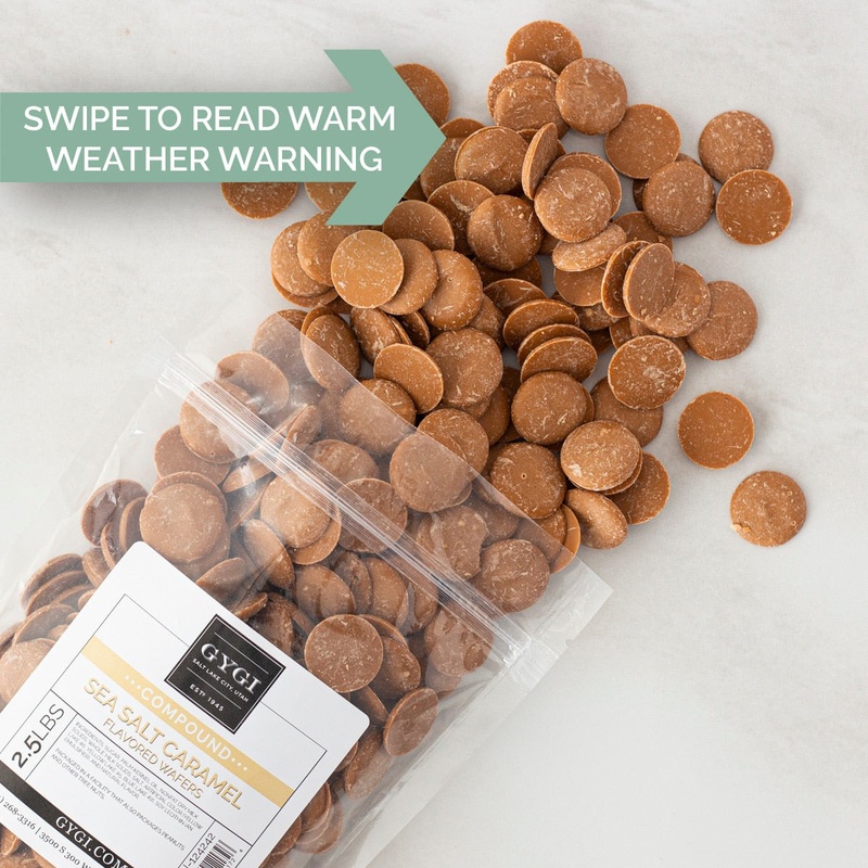 Sea Salt Caramel Wafers - 2.5 lb. Bag
