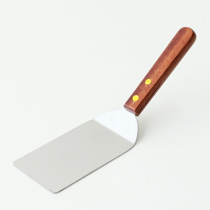 Stainless Turner with Wood Handle - 2" x 4"